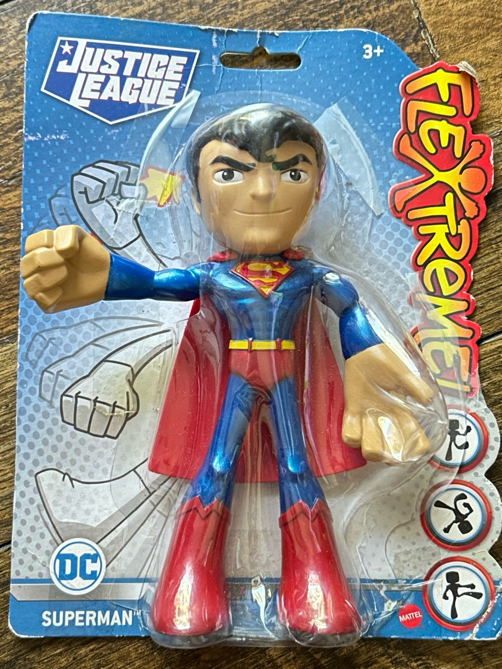 Mattel Flextreme! DC Justice League Superman Bendable‎ 7” Action Figure